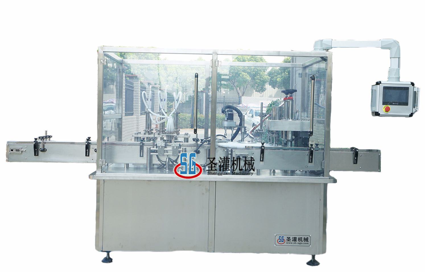 SGSZ-1/2 type bottle filling and stopper capping machine