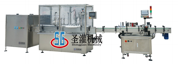 SGPW-2 spray spray bottle filling and labeling production linkage line